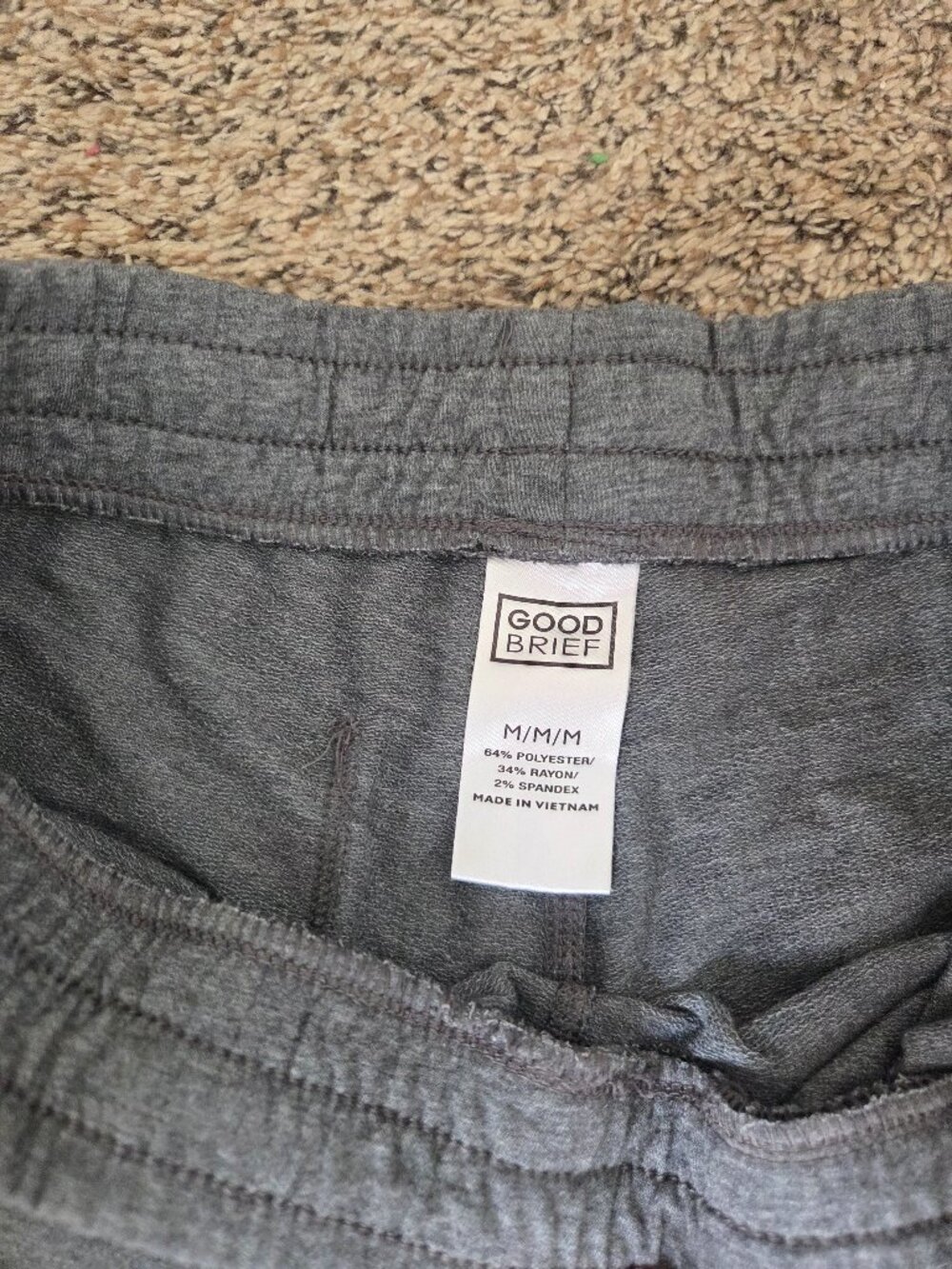 Good Brief - Grey sweatpant shorts - Men's M